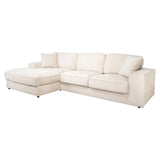 Bank Santos niagara beige 2,5-seater + lounge left