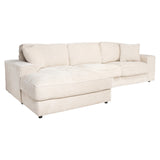 Bank Santos niagara beige 2,5-seater + lounge left