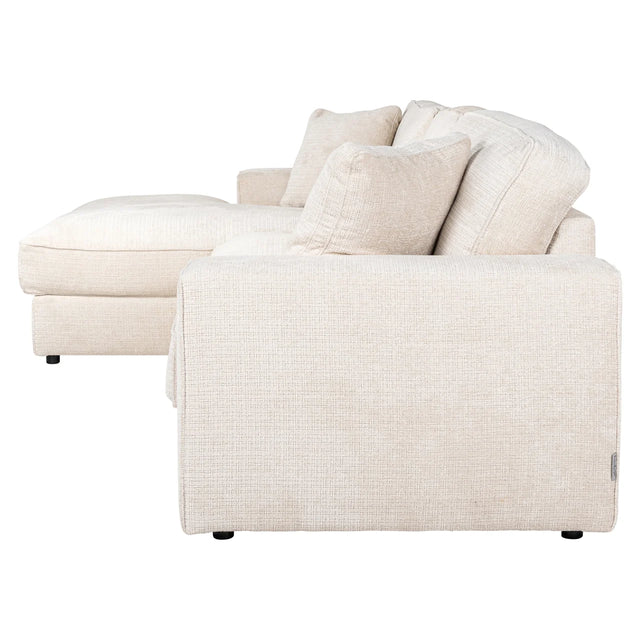 Bank Santos niagara beige 2,5-seater + lounge left