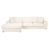Bank Santos niagara beige 2,5-seater + lounge left
