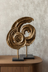 Decoratief object Swirl brass antique large – Richmond Interiors (afbeelding 6)