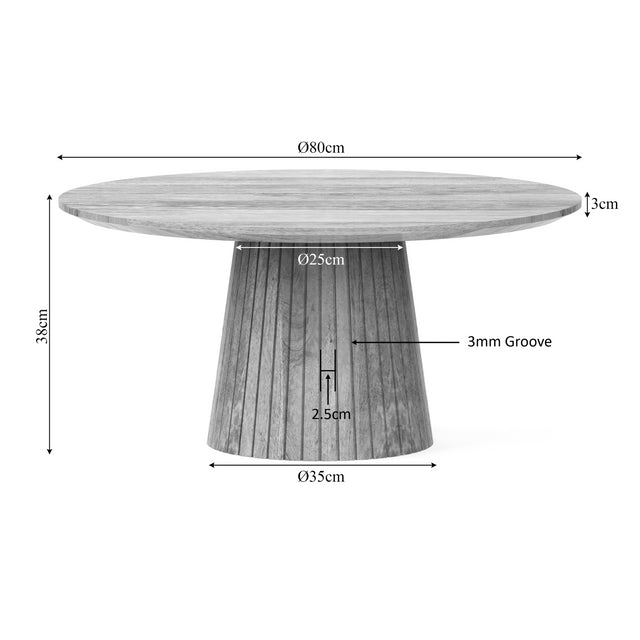 Salontafel | Solana | 80 cm | Naturel