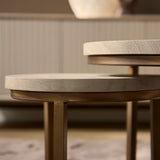 Salontafel Madison Sand | 70 cm | set van 3