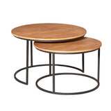 Salontafel Madison Natural | 70 cm | Set van 2