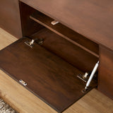 Zwevend tv meubel Vision Walnut | 120 cm