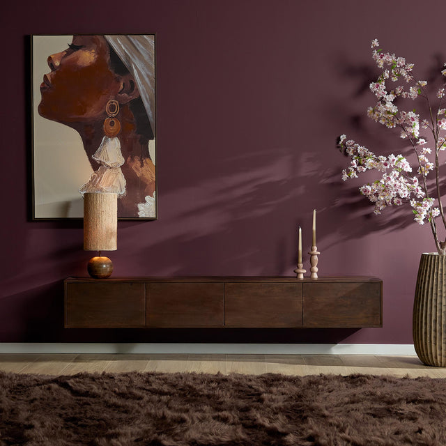 Zwevend tv meubel Vision Brown | 200 cm