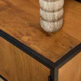 Tv meubel Denver | Mangohout en staal | 240 cm