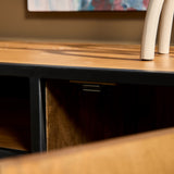 Tv meubel Denver | Mangohout en staal | 145 cm