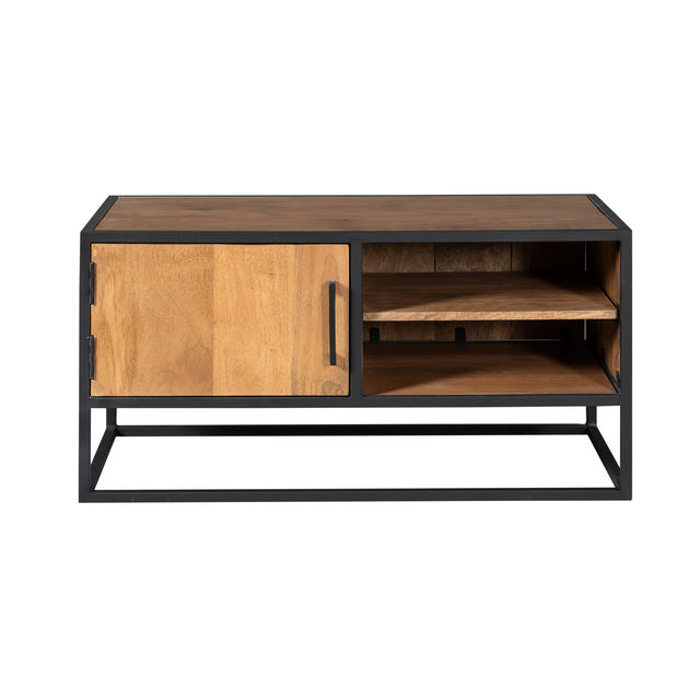 Tv meubel Denver | Mangohout en staal | 100 cm