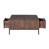 Salontafel Madison Brown | 80 cm | Vierkant