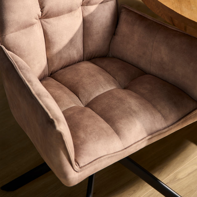 Eetkamerstoel Dani | Velvet Beige (set of 2)