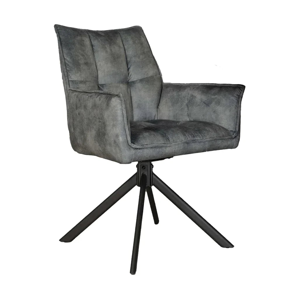 Eetkamerstoel Dani | Velvet Light Blue (set of 2) van PureWonen – Luxe comfort op maat van PureWonen. Vraag naar de beste prijs.