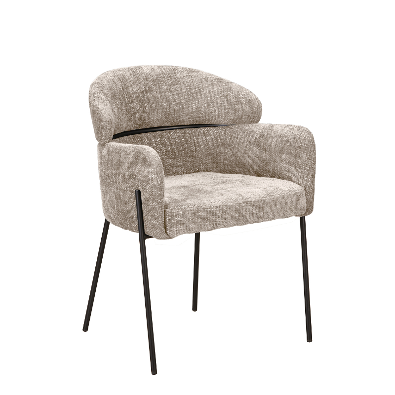Eetkamerstoel Otis | Beige van PureWonen – Luxe comfort op maat van PureWonen. Vraag naar de beste prijs.