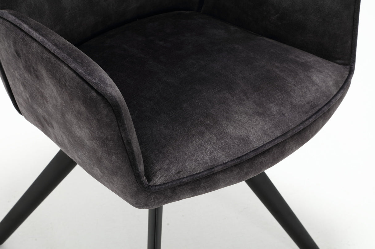 Eetkamerstoel Nova | Antraciet (set of 2) van PureWonen – Luxe comfort op maat van PureWonen. Vraag naar de beste prijs.