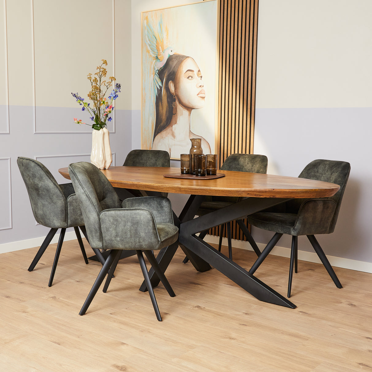 Eetkamerstoel Nova | Hunter Green (set of 2) van PureWonen – Luxe comfort op maat van PureWonen. Vraag naar de beste prijs.