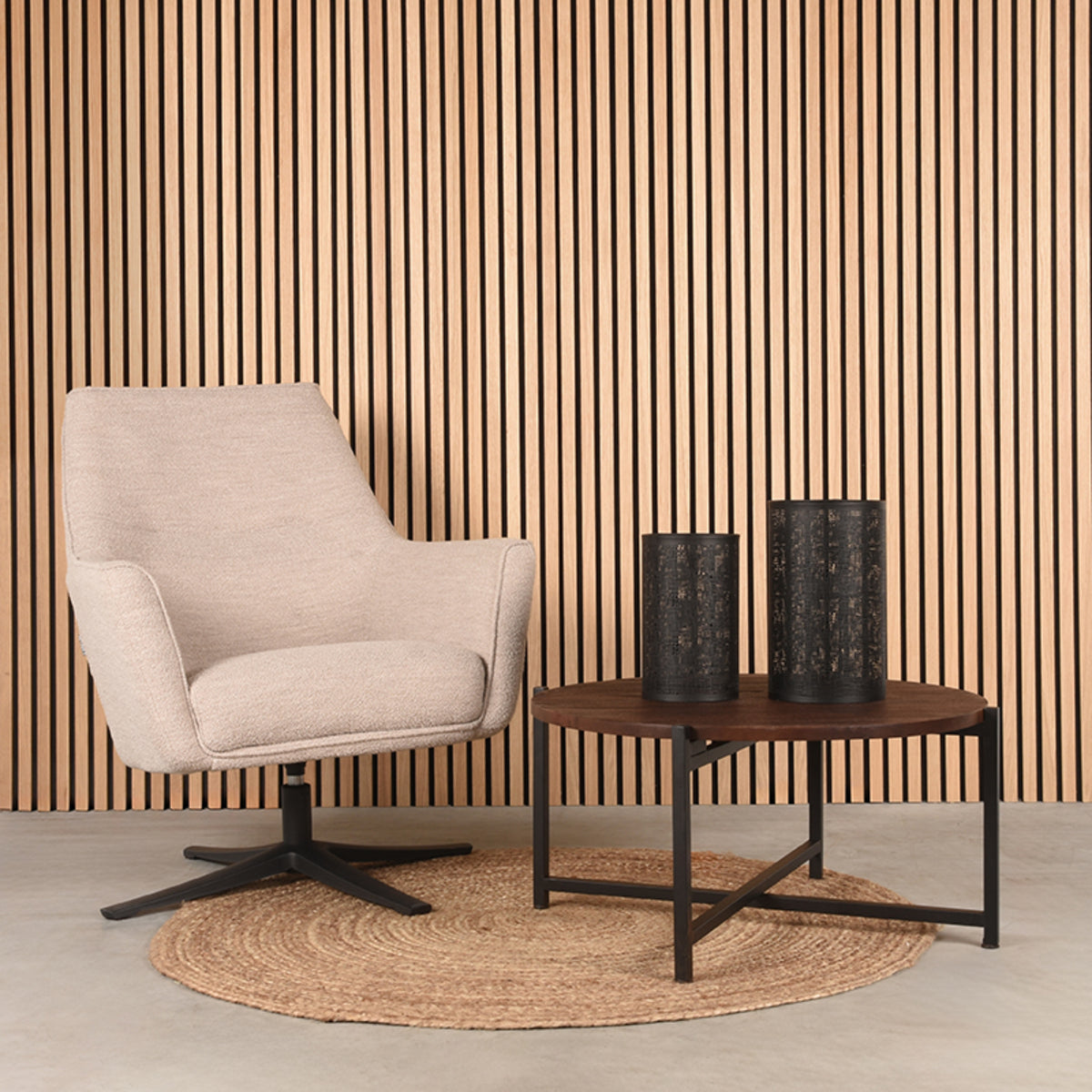 LABEL51 Salontafel Dox - Espresso - Mangohout - 70 cm - Zwart van LABEL51 - laagste prijs offerte van PureWonen