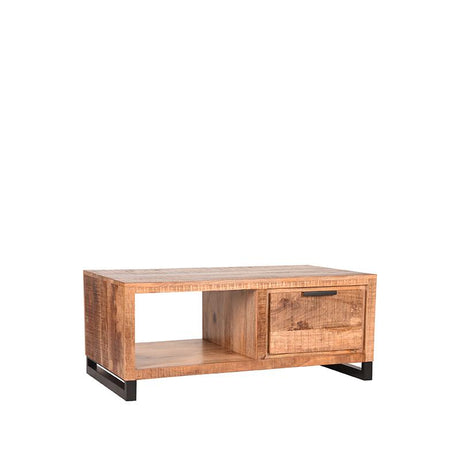LABEL51 Salontafel Glasgow - Rough - Mangohout - 110 cm van LABEL51 – Luxe comfort op maat van PureWonen. Vraag naar de beste prijs.