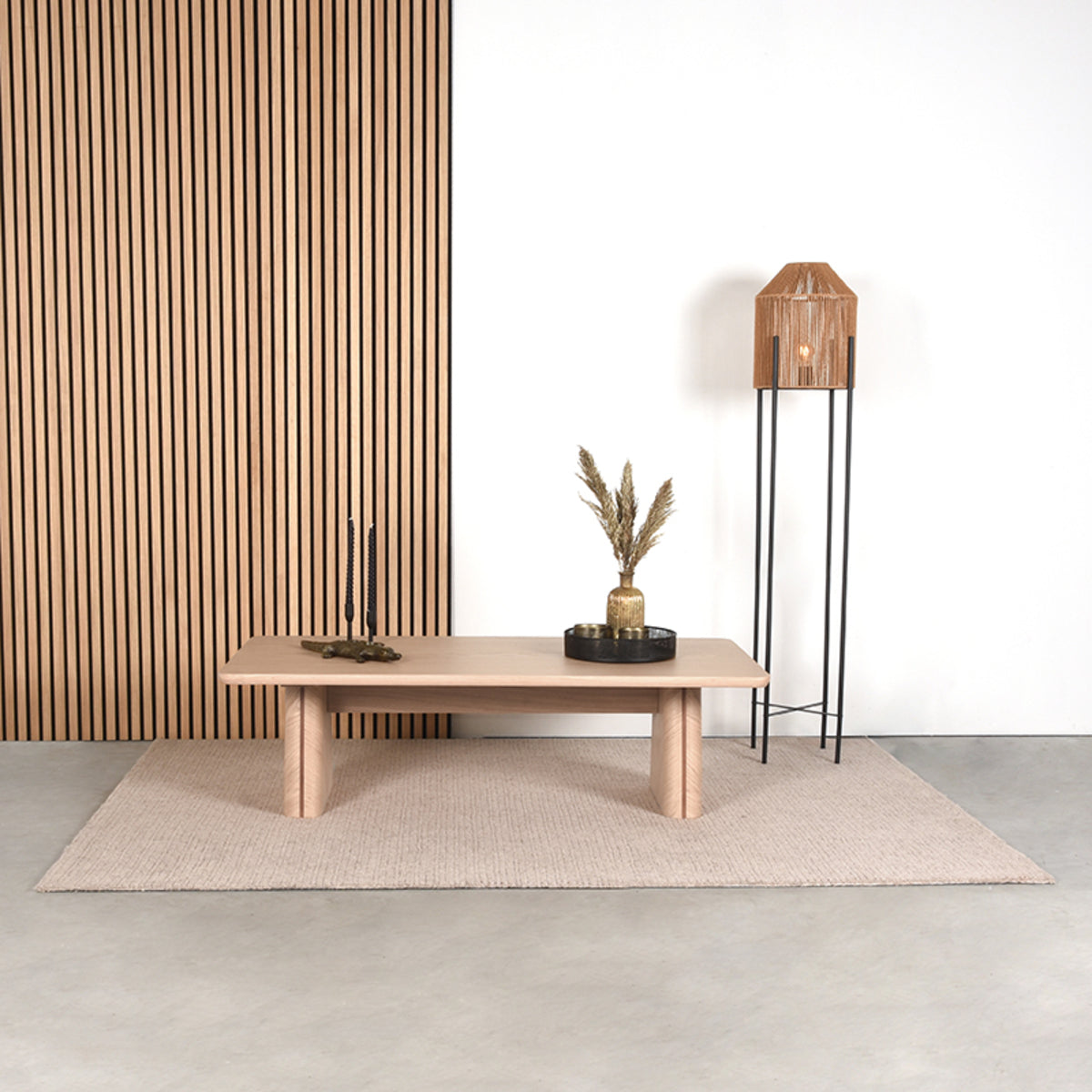 LABEL51 Salontafel Jule - Naturel - Eiken - 140 cm van LABEL51 – Luxe comfort op maat van PureWonen. Vraag naar de beste prijs.