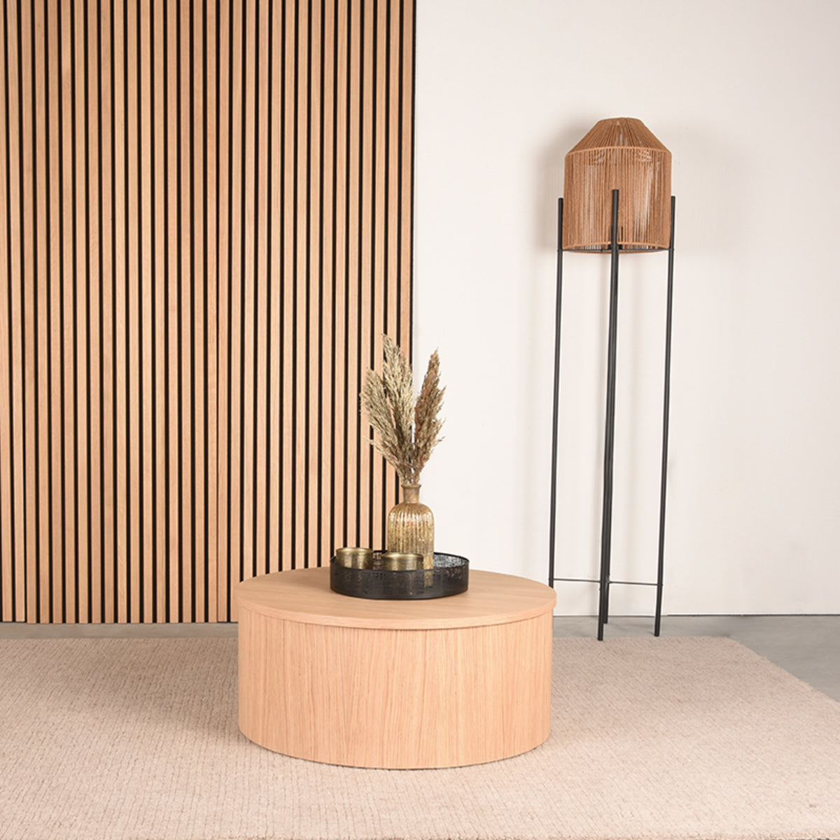 LABEL51 Salontafel Oliva - Naturel - Eiken - 70 cm van LABEL51 – Luxe comfort op maat van PureWonen. Vraag naar de beste prijs.