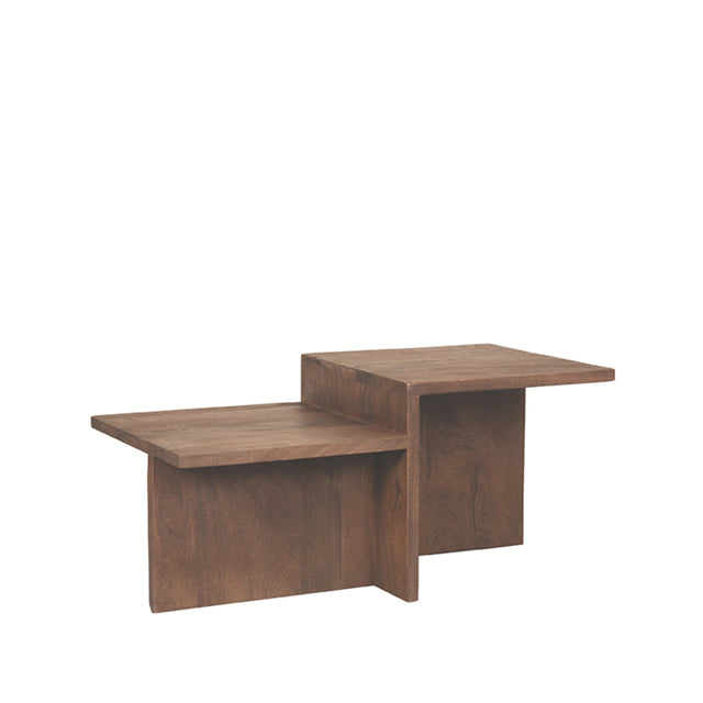 LABEL51 Salontafel Skip - Espresso - Mangohout - 90 cm van LABEL51 - laagste prijs offerte van PureWonen