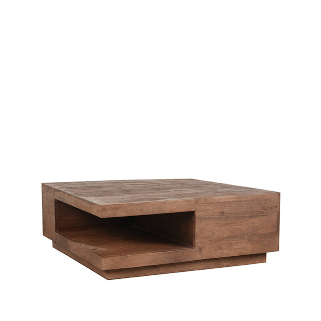 LABEL51 Salontafel Square - Espresso - Mangohout - 80 cm van LABEL51 – Luxe comfort op maat van PureWonen. Vraag naar de beste prijs.
