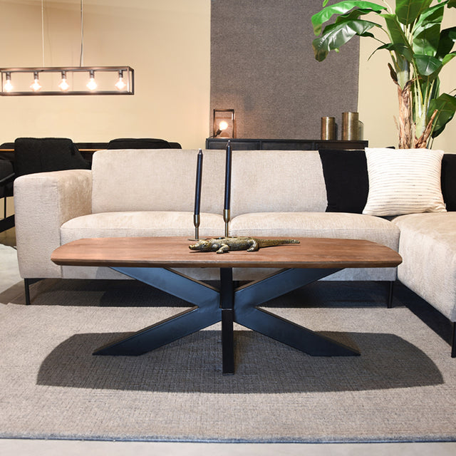 LABEL51 Salontafel Zane - Espresso - Mangohout - 120 cm van LABEL51 – Luxe comfort op maat van PureWonen. Vraag naar de beste prijs.