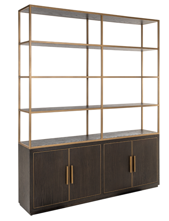 Display cabinet Carter brown large 4-doors