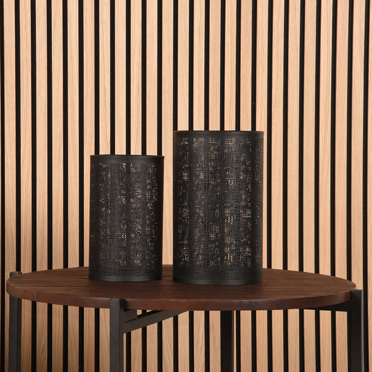 LABEL51 Kaarsenhouders - Zwart - Metaal - L van LABEL51 - laagste prijs offerte van PureWonen