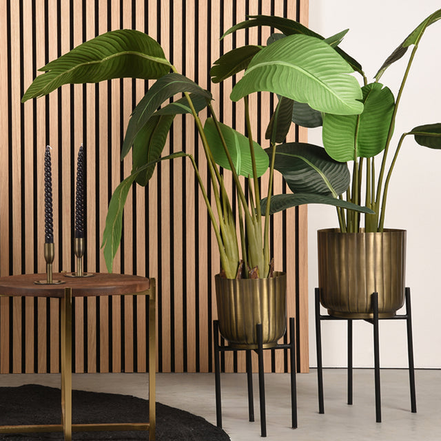 LABEL51 Plantenstandaards - Antiek goud - Metaal van LABEL51 – Luxe comfort op maat van PureWonen. Vraag naar de beste prijs.