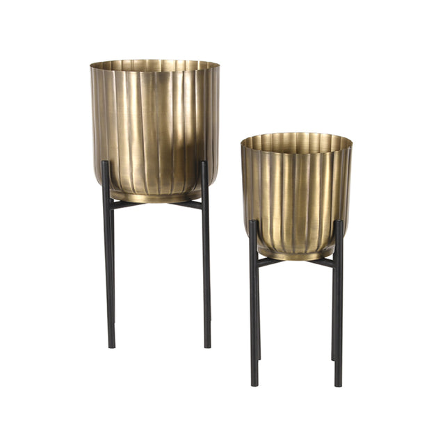 LABEL51 Plantenstandaards - Antiek goud - Metaal van LABEL51 – Luxe comfort op maat van PureWonen. Vraag naar de beste prijs.