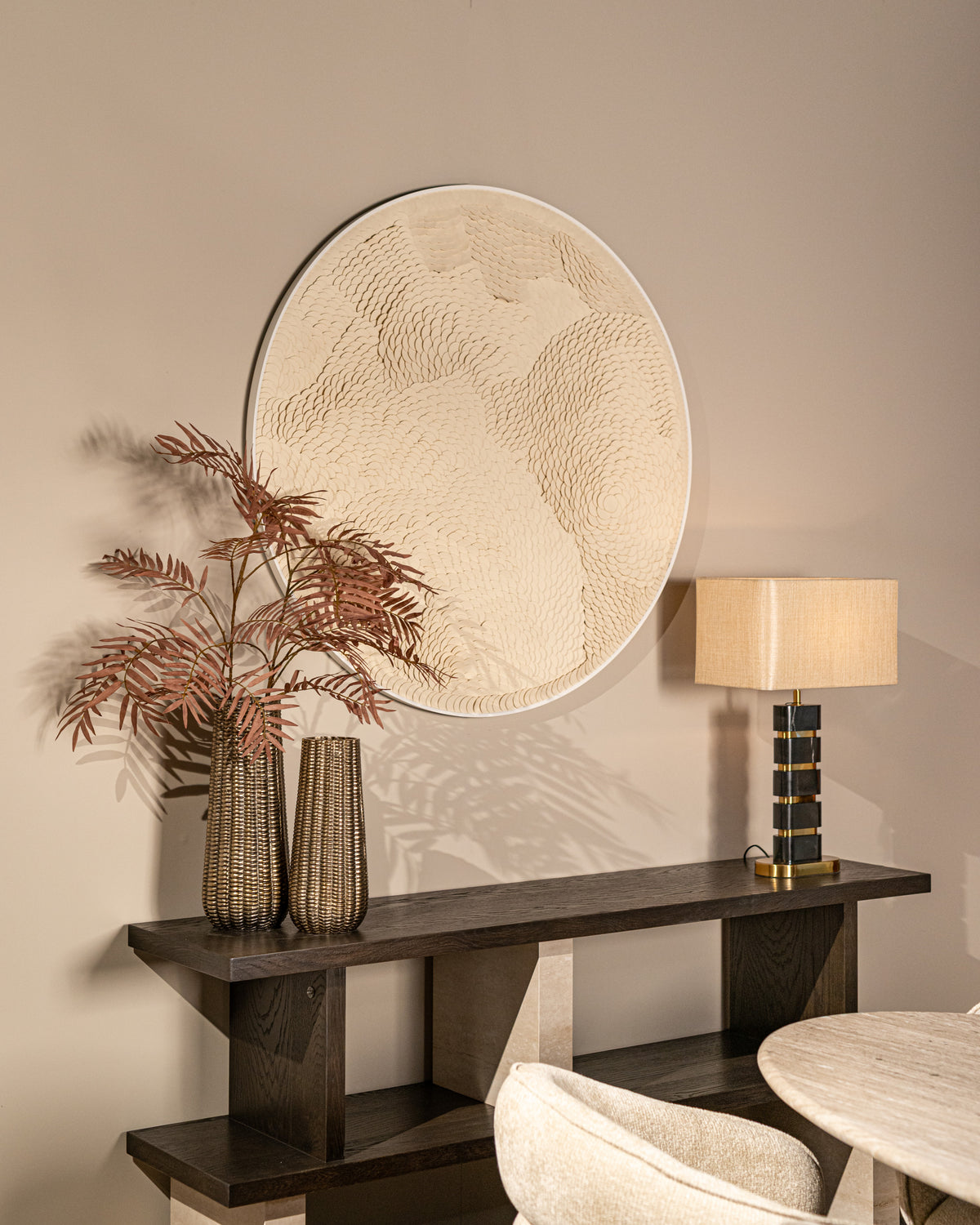 Tafellamp Levina incl. lampenkap (Black/gold) – Richmond Interiors (afbeelding 6)