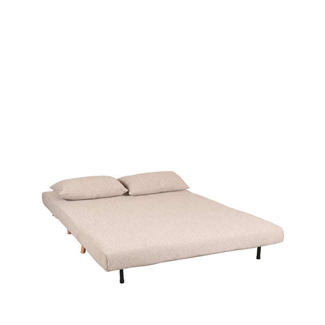 LABEL51 Slaapbank Double - Naturel - Boucle - Double | Naturel Poot van LABEL51 - laagste prijs offerte van PureWonen