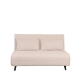 LABEL51 Slaapbank Double - Naturel - Boucle - Double | Zwarte Poot van LABEL51 - laagste prijs offerte van PureWonen