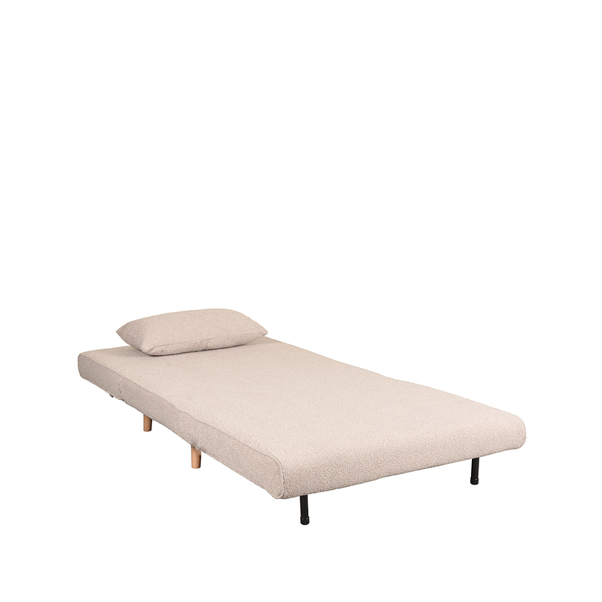 LABEL51 Slaapbank Single - Naturel - Boucle - Single | Naturel Poot van LABEL51 – Luxe comfort op maat van PureWonen. Vraag naar de beste prijs.