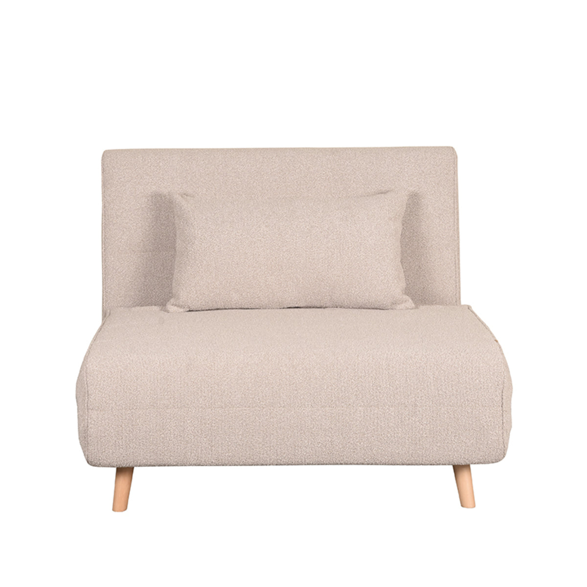 LABEL51 Slaapbank Single - Naturel - Boucle - Single | Naturel Poot van LABEL51 – Luxe comfort op maat van PureWonen. Vraag naar de beste prijs.