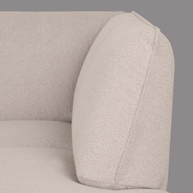 LABEL51 Hoekbank Pesaro - Naturel - Boucle - Rechts van LABEL51 – Luxe comfort op maat van PureWonen. Vraag naar de beste prijs.