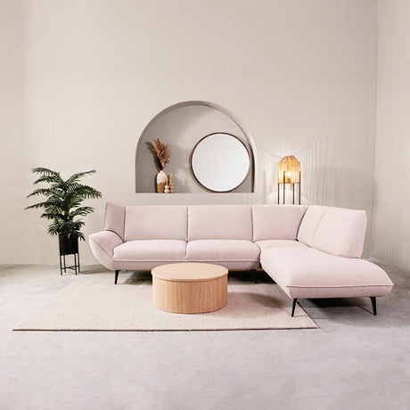 LABEL51 Hoekbank Pesaro - Naturel - Boucle - Rechts van LABEL51 – Luxe comfort op maat van PureWonen. Vraag naar de beste prijs.