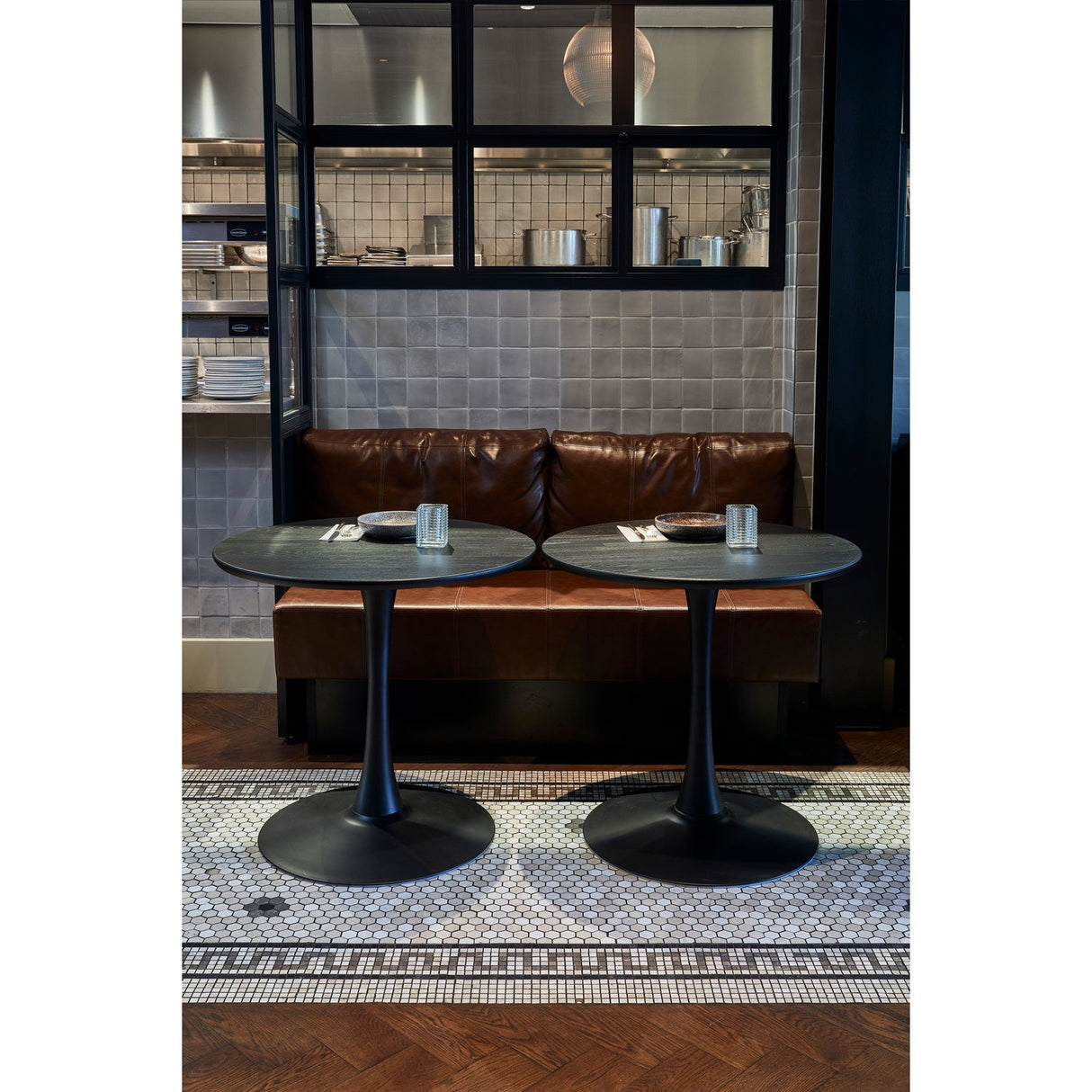 Tablo Eettafel Rond Vl O80 Cm Blacknight [Fsc]