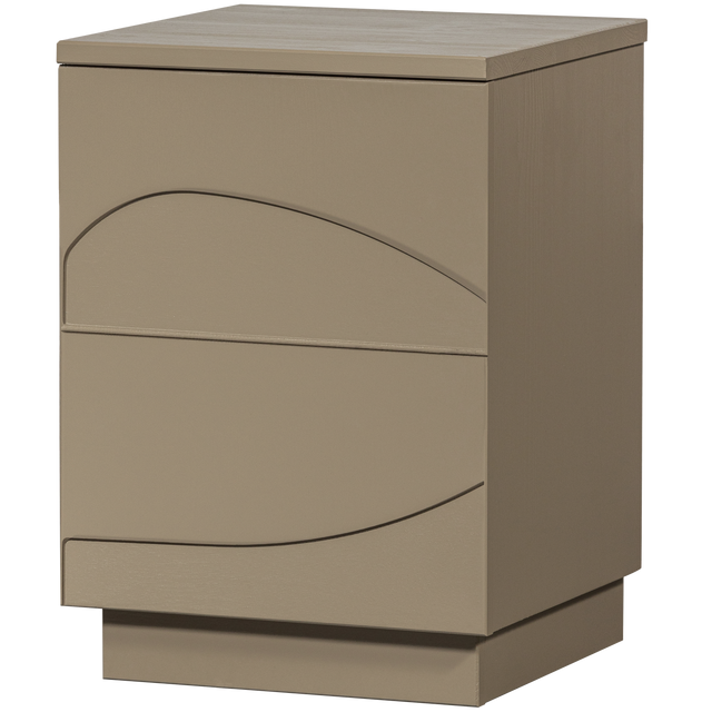 Teo Nachtkastje Grenen Mud [Fsc] van WOOOD – Luxe comfort op maat van PureWonen. Vraag naar de beste prijs.