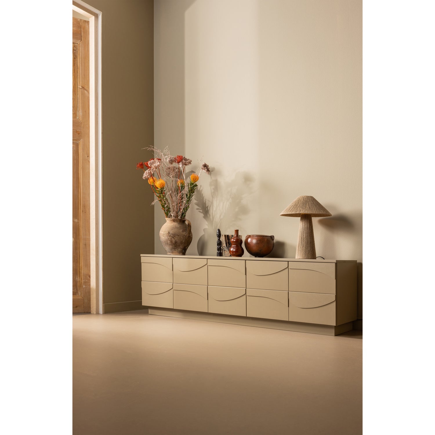 Teo Tv Meubel Grenen Mud [Fsc] van WOOOD – Luxe comfort op maat van PureWonen. Vraag naar de beste prijs.