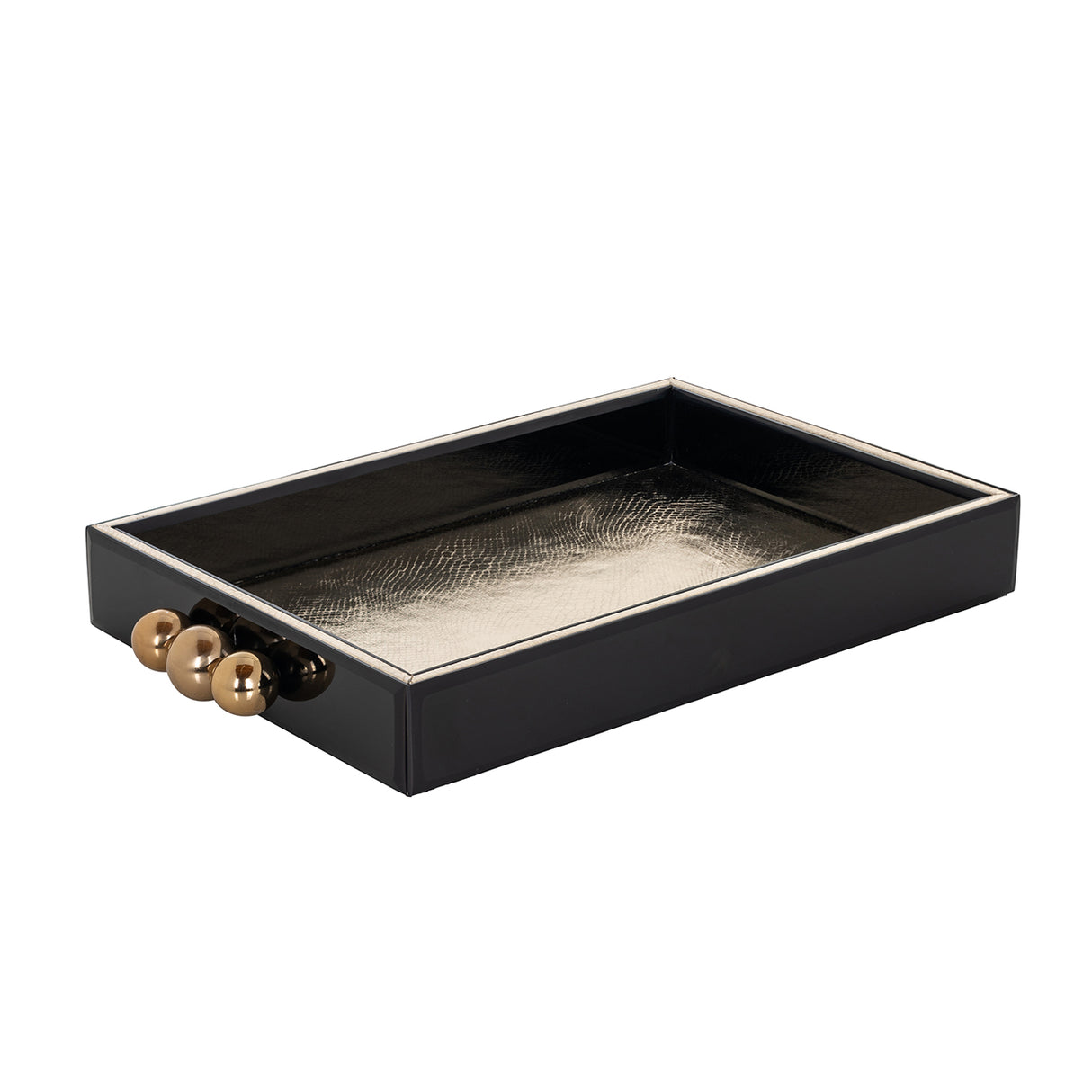 Dienblad Liv (Black/gold) van Richmond Interiors – Luxe comfort op maat van PureWonen. Vraag naar de beste prijs.