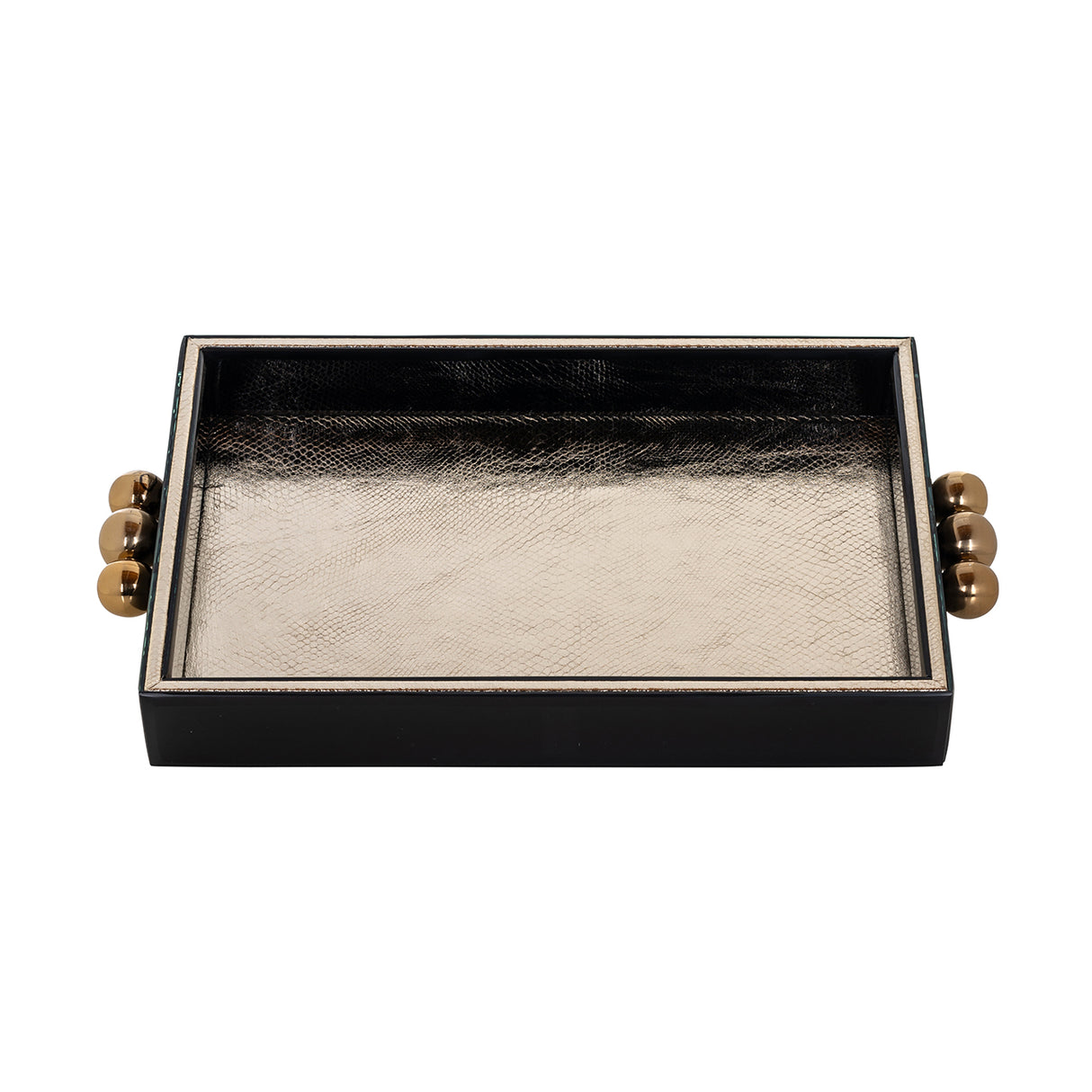 Dienblad Liv (Black/gold) van Richmond Interiors – Luxe comfort op maat van PureWonen. Vraag naar de beste prijs.