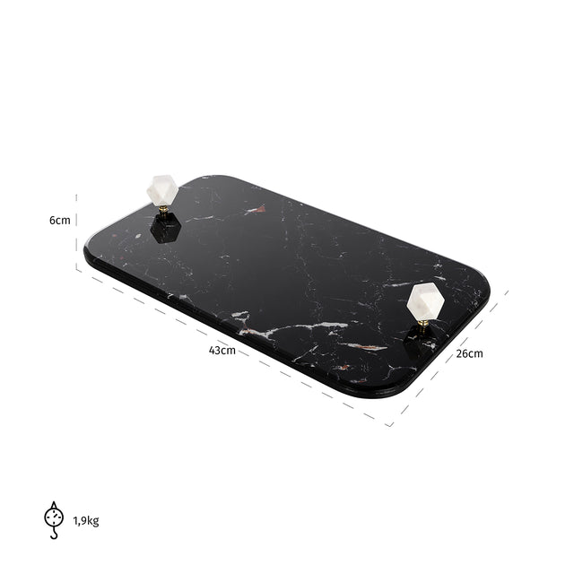 Dienblad Yaya (Black) van Richmond Interiors – Luxe comfort op maat van PureWonen. Vraag naar de beste prijs.