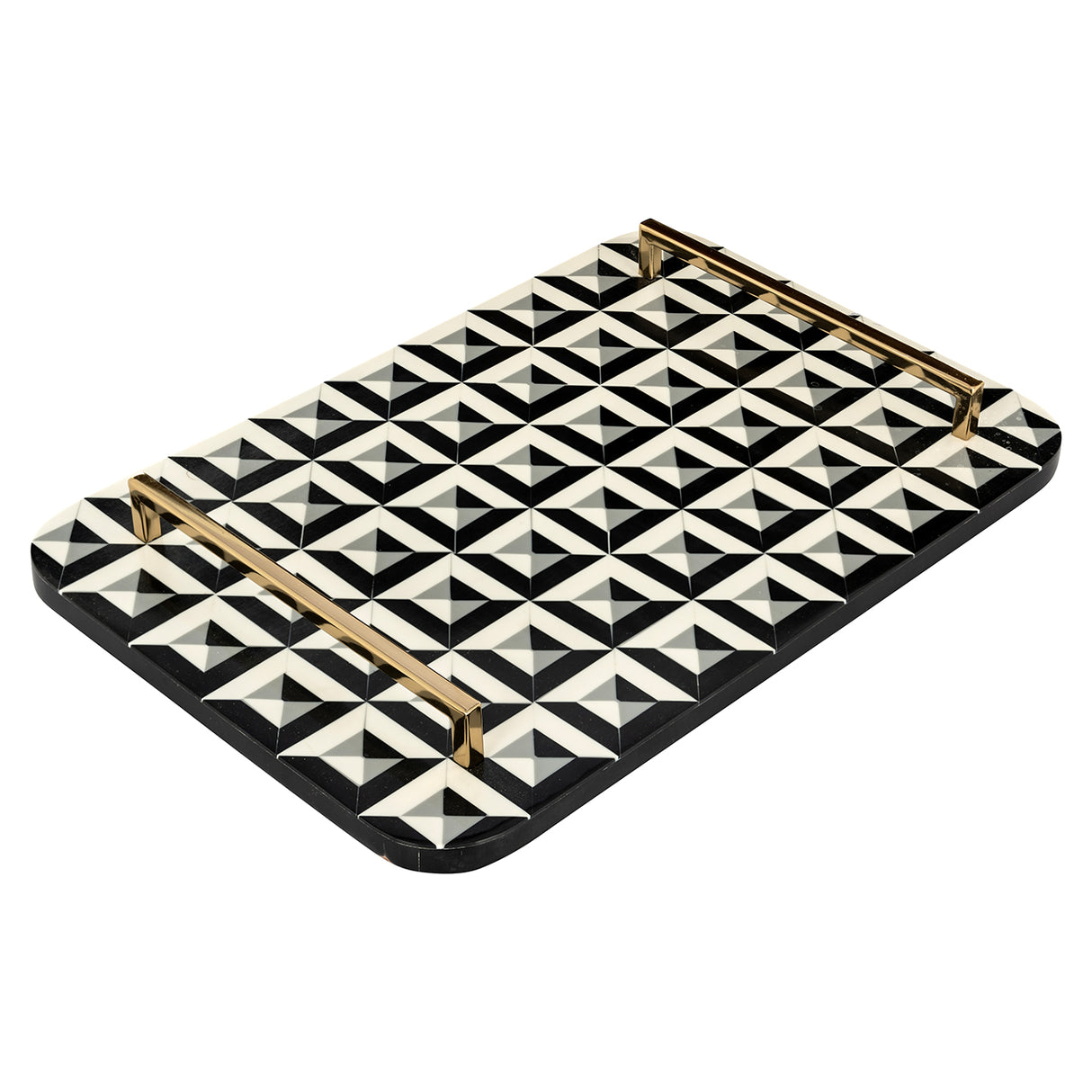 Dienblad Birte (Black/white) van Richmond Interiors – Luxe comfort op maat van PureWonen. Vraag naar de beste prijs.