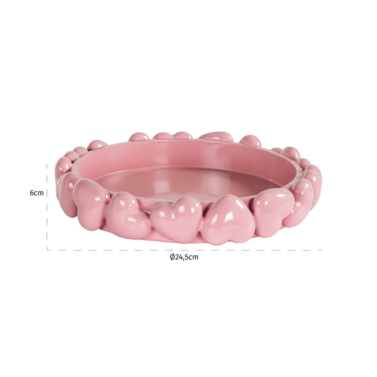 Dienblad Suzie hearts (Pink) van Richmond Interiors – Luxe comfort op maat van PureWonen. Vraag naar de beste prijs.