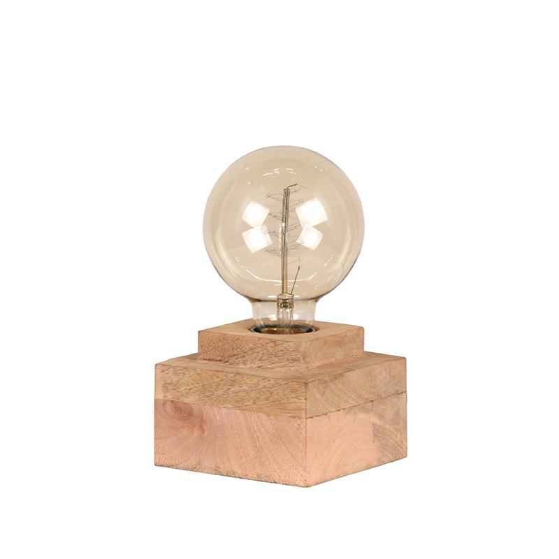 LABEL51 Tafellamp Block - Rough - Mangohout van LABEL51 – Luxe comfort op maat van PureWonen. Vraag naar de beste prijs.