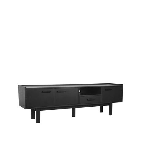 LABEL51 Tv-meubel Cali - Zwart - Eiken - Tv-Meubel van LABEL51 – Luxe comfort op maat van PureWonen. Vraag naar de beste prijs.