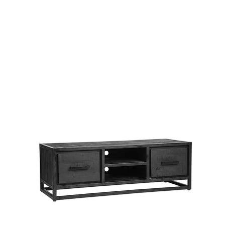 LABEL51 Tv-meubel Chili - Zwart - Mangohout - Tv-Meubel 120 cm van LABEL51 – Luxe comfort op maat van PureWonen. Vraag naar de beste prijs.