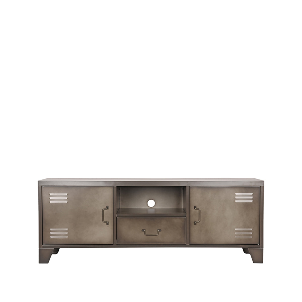 LABEL51 Tv-meubel Fence - Grijs - Metaal - Tv-Meubel van LABEL51 – Luxe comfort op maat van PureWonen. Vraag naar de beste prijs.