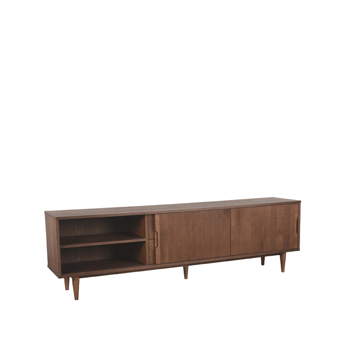 LABEL51 Tv-meubel Jule - Walnoot - Eiken - Tv-Meubel 200 cm van LABEL51 – Luxe comfort op maat van PureWonen. Vraag naar de beste prijs.